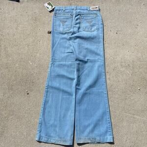 Vintage Levi’s 517 Orange Tab 70s Flare Jeans 31x32 Talon 42 Movin On